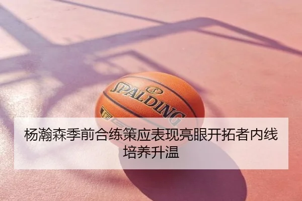 杨瀚森季前合练策应表现亮眼开拓者内线培养升温